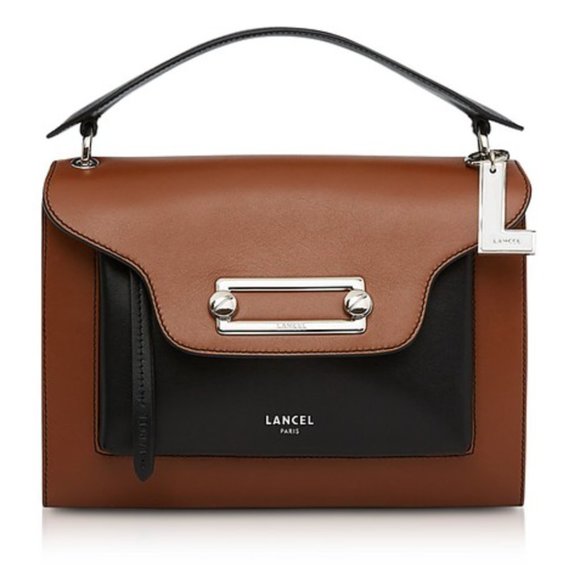 Lancel Bags Rare Lancel Clic Envelope Woodblack Leather Crossbody Bag Read Poshmark